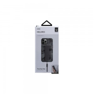 iPhone 12 Pro Max Uniq Heldro tok charcoal camo (Antimikrobiális bevonattal)