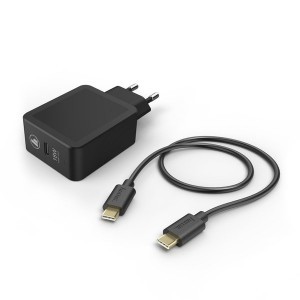 Hama Qualcomm® Quick Charge ™ hálózati töltő USB Type-C aljzattal PD 18W + Type-C kábel 1.5m fekete