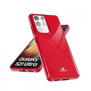 Samsung A72 4G Mercury Jelly szilikon tok piros