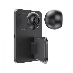 Hoco Vezeték nélküli Qi töltő 3in1 LED Telefon + Airpods + Apple Watch töltésére CW33 fekete