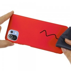 Xiaomi Mi 11 Lite Szilikon tok piros