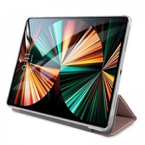 Guess Saffiano 4G Big Metal Logo tok iPad Pro 12.9'' 2021 (rózsaszín)