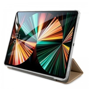 Guess Saffiano 4G Big Metal Logo tok iPad Pro 12.9'' 2021 (arany)