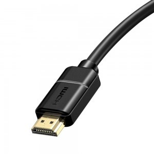 Baseus HDMI 2.0 kábel 4K 30 Hz 3D HDR 18Gbps 8m fekete (CAKGQ-E01)