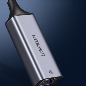 Ugreen USB 3.2 Gen1 1000Mbps Gigabit Ethernet külső internet adapter szürke (CM209 50922)