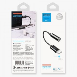 Joyroom 3.5mm mini audio jack - USB Type-C átalakító adapter fehér (SH-C1)