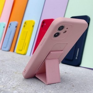 Samsung S20 FE Wozinsky Kickstand flexibilis szilikon tok pink
