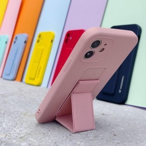 Samsung S21+ Plus Wozinsky Kickstand flexibilis szilikon tok szürke