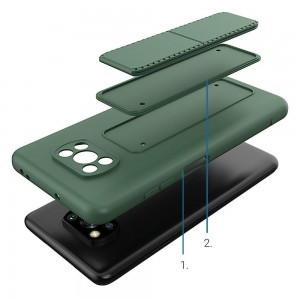 Xiaomi Poco X3 NFC / Poco X3 Pro Wozinsky Kickstand flexibilis szilikon tok világoskék
