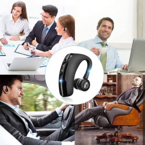 Bluetooth V9 Headset vezeték nélküli fülhallgató fekete 