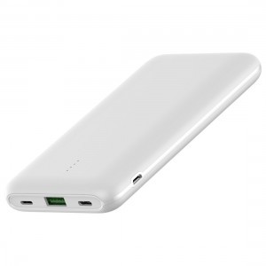 Powerbank 10000mAh USB 22,5W + USB-C 20W fehér (C1010)