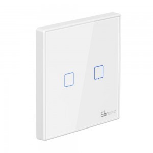 Sonoff T2EU2C-RF Érintős villanykapcsoló Wi-Fi 433MHz Vezeték nélküli RF távirányító fehér (M0802030010)