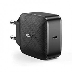 Ugreen Hálózati töltő adapter 65W USB Type-C QC 3.0 PD (gallium nitrid) fekete (CD217 70817)