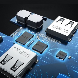 Ugreen 10in1 HUB USB-C - 3xUSB 3.0 / HDMI/ VGA/ RJ45 Gigabit/ SD kártyaolvasó/ AUX3.5mm/ PD 100W szürke (CM179 80133)