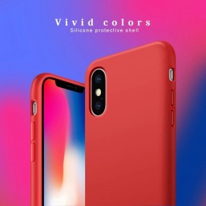 iPhone X/ XS Vennus szilikon Lite tok piros