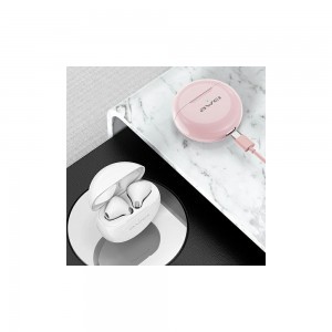 Awei T17 Bluetooth 5.0 TWS vezeték nélküli fülhallgató pink