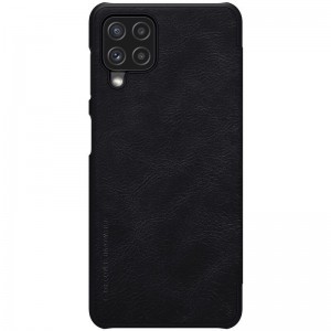 Samsung Galaxy A22 4G Nillkin Qin bőr fliptok fekete