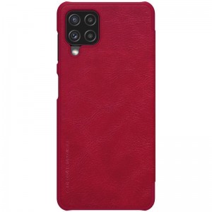 Samsung Galaxy A22 4G Nillkin Qin bőr fliptok piros