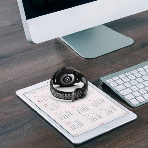 Samsung Galaxy Watch 4 40 / 42 / 44 / 46 mm óraszíj fekete/lime Tech-Protect Softband