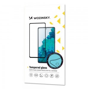 Oppo A54 5G Wozinsky Full Glue 9H Super Tough kijelzővédő üvegfólia fekete