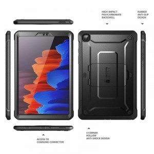 Samsung Galaxy Tab A7 Lite 8.7 T220 / T225 Supcase Unicorn Beetle Pro tok ütésálló fekete
