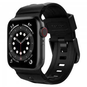 Spigen Rugged  Apple Watch 3 / 4 / 5 / 6 / 7 / 8 / SE (38 / 40 /41 mm) szíj matt fekete
