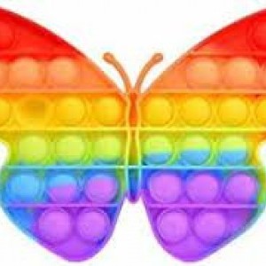 Magic Pop Anti stressz, színes stressz levezető pillangó, vegyes színekkel