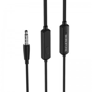 Borofone BM36 Vezetékes fülhallgató 3.5mm jack fekete