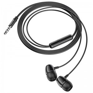 Borofone BM57 Platinum Vezetékes fülhallgató 3.5mm jack fekete