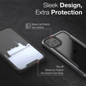 iPhone 13 Pro Max alumínium tok kék X-Doria Raptic Shield Pro
