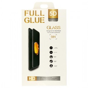 iPhone 12 Pro Max Full Glue 5D Kijelzővédő Üvegfólia Fekete