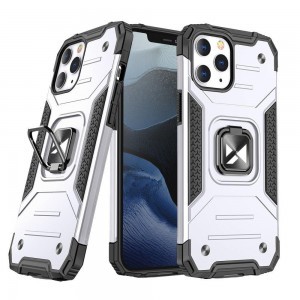 iPhone 13 Pro Max Wozinsky Ring Armor Case Kickstand telefontok ezüst