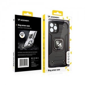 iPhone 13 Pro Max Wozinsky Ring Armor Case Kickstand telefontok piros