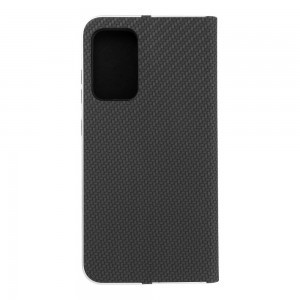 Samsung Galaxy A52 5G/ 4G Forcell Luna Carbon fliptok fekete