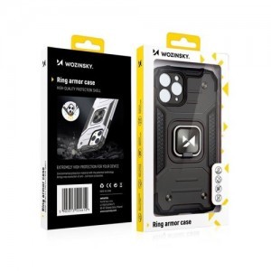 iPhone 13 mini Wozinsky Ring Armor Case Kickstand telefontok ezüst
