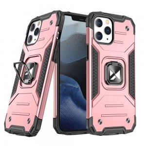 iPhone 13 Pro Wozinsky Ring Armor Case Kickstand telefontok rózsaszín