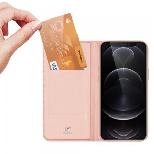 iPhone 14 Dux Ducis Skinpro fliptok rózsaszín 