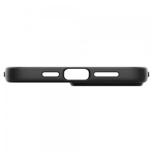 iPhone 13 Pro Spigen Liquid Air flexibilis TPU gél tok matt fekete