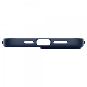 iPhone 13 Pro Max Spigen Liquid Air flexibilis TPU gél tok sötétkék