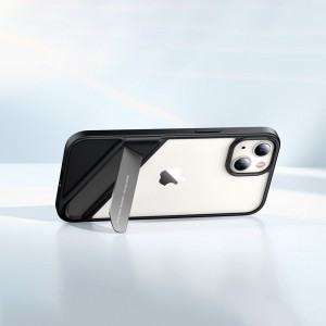 iPhone 13 Pro Ugreen Fusion keménytok TPU kerettel és kihajtható állvánnyal fekete (90153)
