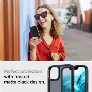 iPhone 13 mini Spigen Ultra Hybrid tok matt frost fekete