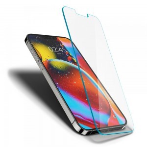 iPhone 13 Mini Spigen Glass.Tr Slim kijelzővédő üvegfólia fekete (AGL03403)