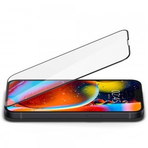 iPhone 13 / 13 Pro / 14 Spigen Glass FC üvegfólia fekete (AGL03392)