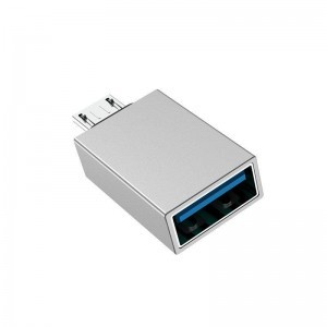 Borofone BV2 USB-A - Micro USB OTG átalakító adapter ezüst
