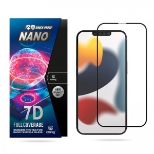 iPhone 13 / 13 Pro Crong 7D Nano rugalmas üveg hibrid képernyővédő 9H