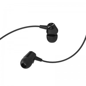Borofone BM20 Collar vezetékes fülhallgató fekete 3.5mm jack
