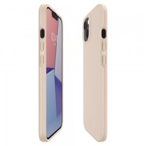iPhone 13 Spigen Thin Fit ultravékony tok homokszínű (ACS03513)