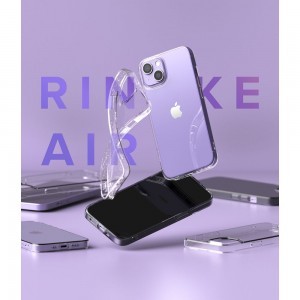 iPhone 13 Ringke Air Ultravékony TPU gél tok flitteres átlátszó (A544E77)