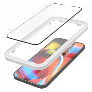 iPhone 13 Pro Max/14 Plus Spigen Alm Glass FC 2x üvegfólia fekete (AGL03377)