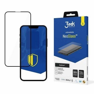 iPhone 13 Mini 3MK NeoGlass kijelzővédő üvegfólia fekete